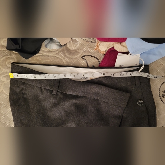 ACNE STUDIOS-Gray Tailored Wrap Trousers - Picture 12 of 12